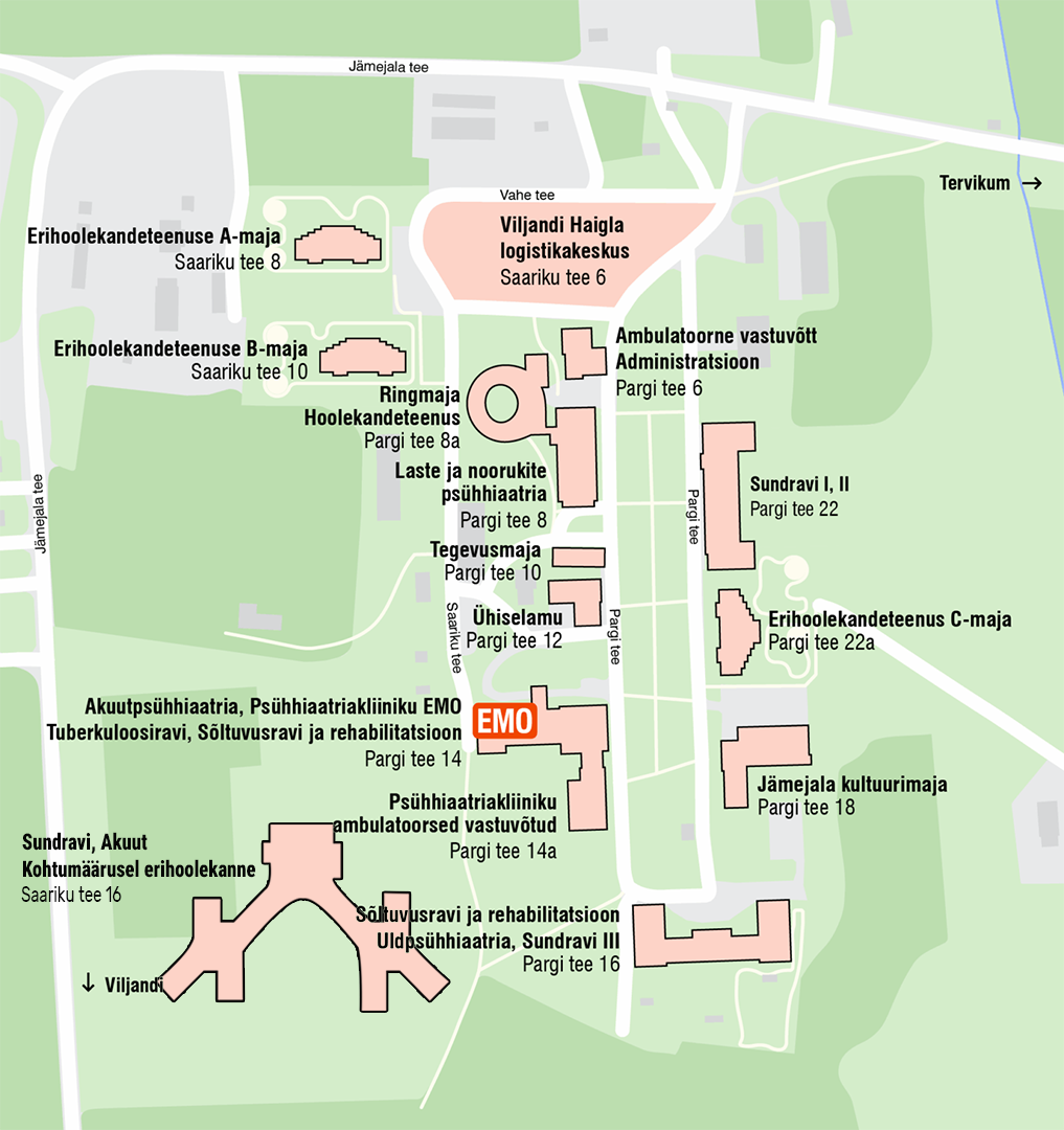 Jämejala Park kaart